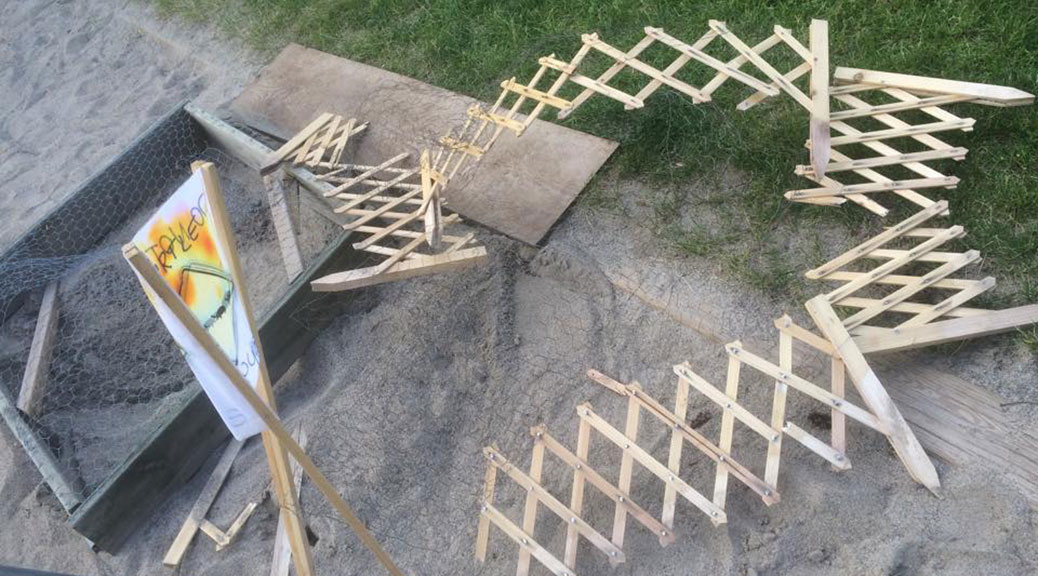 Vandals wrecked an enclosure used to protect snapping turtle eggs at Stitt Park.
