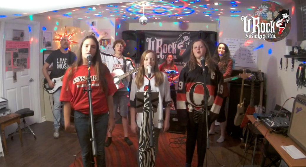 U-Rock School band The Crushers performs O-Town Funk.