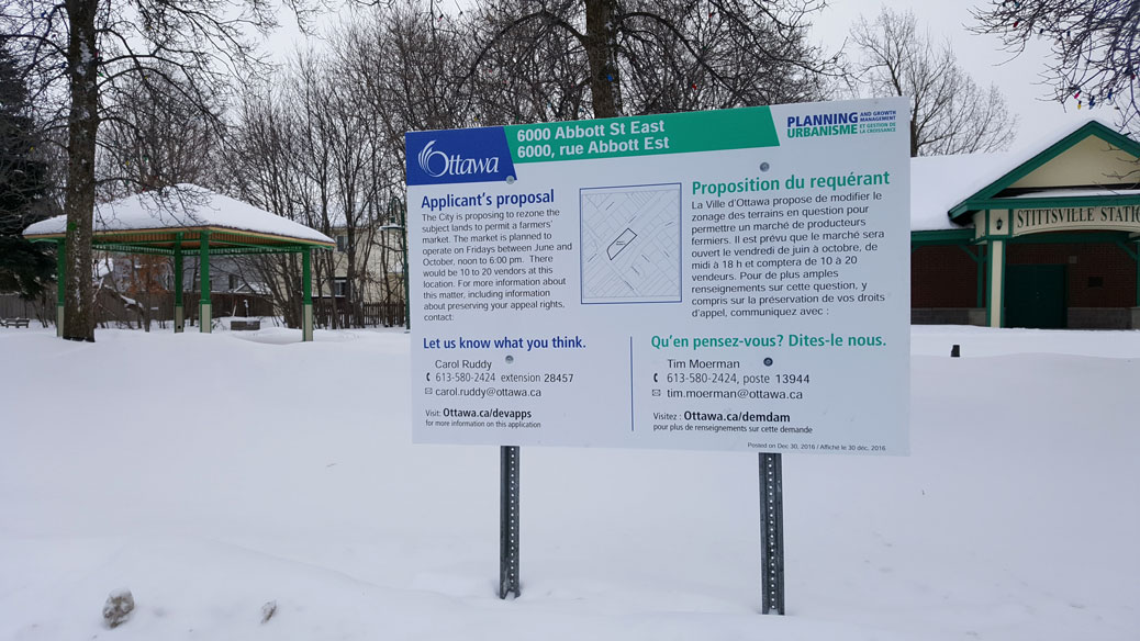 Snow today, snow peas tomorrow? A zoning bylaw amendment is proposed for Village Square Park that would allow for a weekly farmers' market.