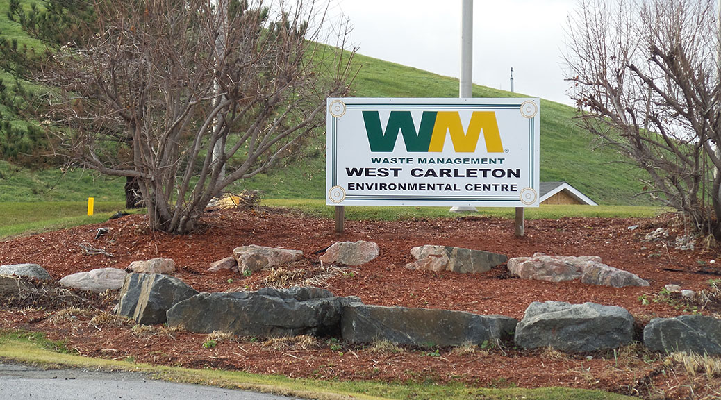 Sign at the West Carleton Environmental Centre, December 2015.