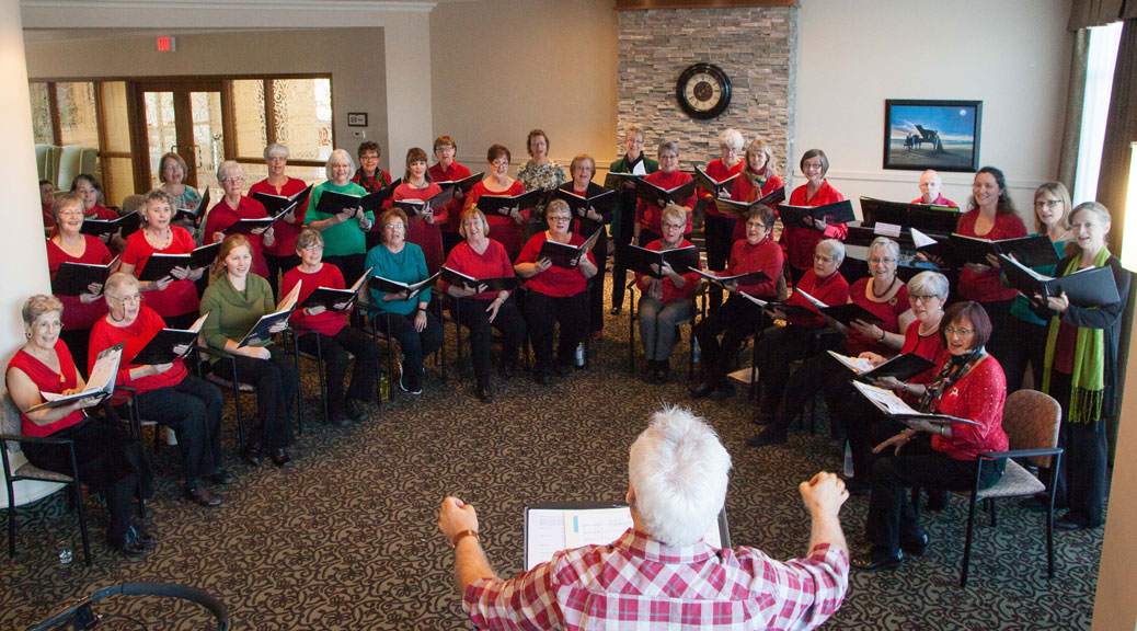 The West Ottawa Ladies Chorus at Bridlewood Trails retirement residence