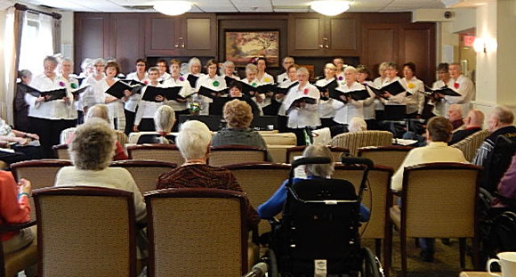 The West Ottawa Ladies Chorus at Robertson House in Bells Corners.