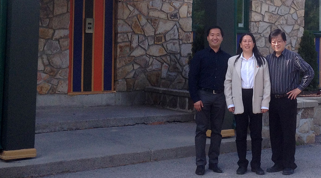 Zida's Sheng Lan with his mother Hua (Jennifer) Lan and father Julian Ni. Photo by Devyn Barrie.